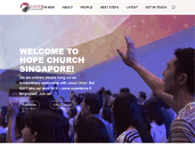 Tablet Screenshot of hopesingapore.org.sg